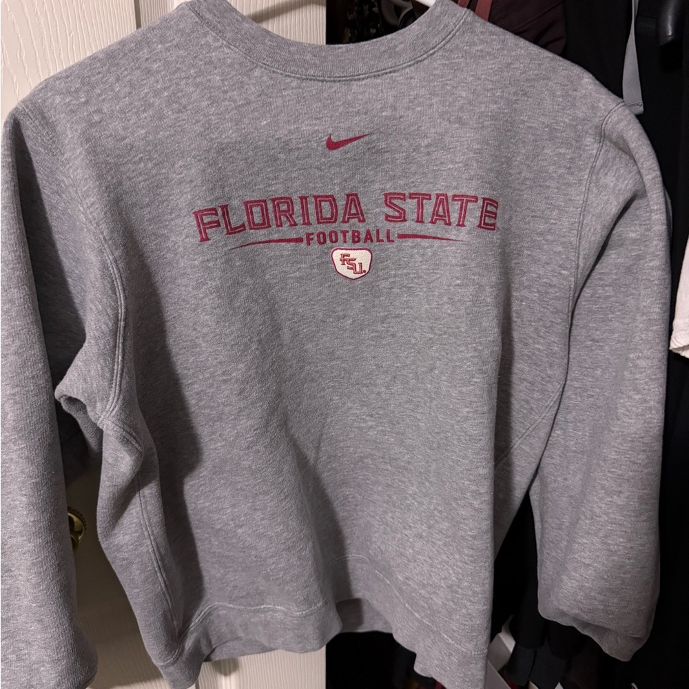 Nike Gray Florida State Football sweatshirt YL